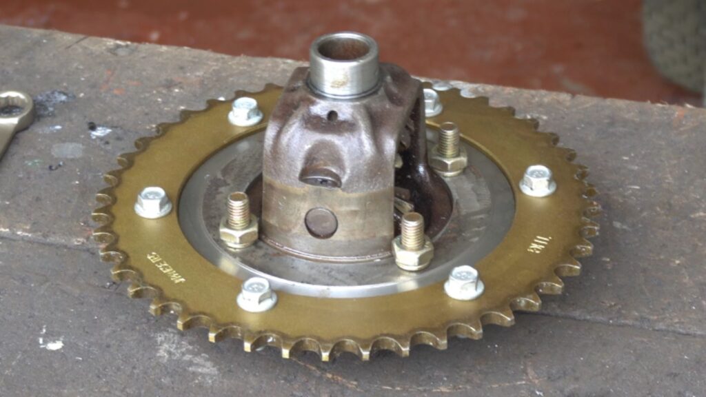  520-44T Sprocket Mounted to the Differential Carrier Assembly