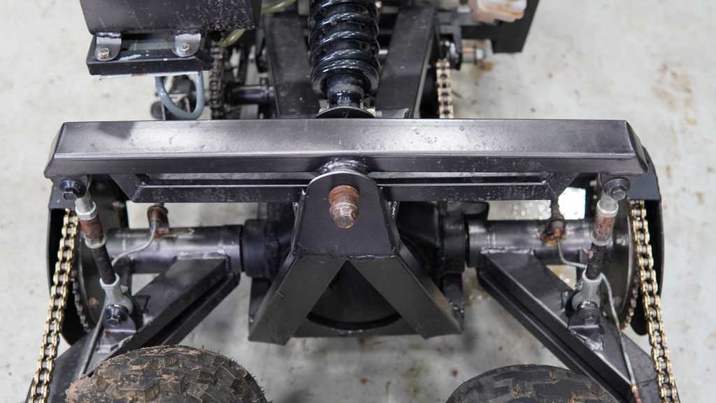 Kawasaki ER5 Tilting Trike rear tilting linkage mechanism
